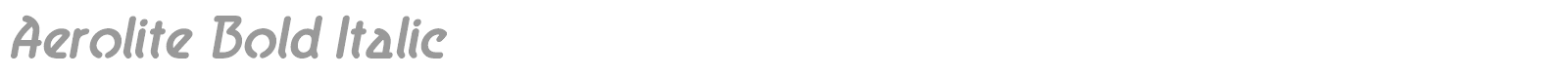 Aerolite Bold font preview